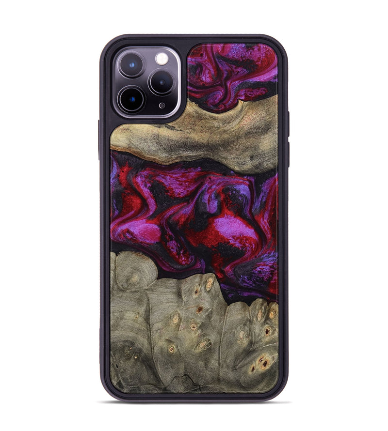 iPhone 11 Pro Max Wood Phone Case - Rhonda (Red, 787153)