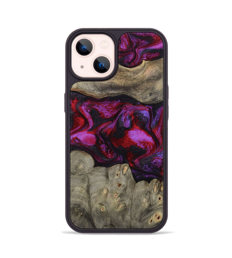 iPhone 14 Wood Phone Case - Rhonda (Red, 787153)