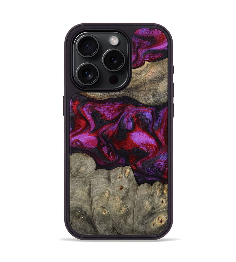 iPhone 15 Pro Wood Phone Case - Rhonda (Red, 787153)
