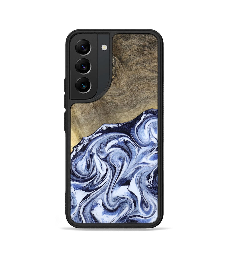 Galaxy S22 Wood Phone Case - Nyasia (Blue, 787244)