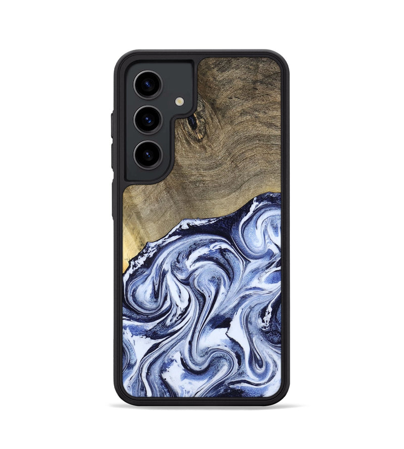 Galaxy S24 Wood Phone Case - Nyasia (Blue, 787244)