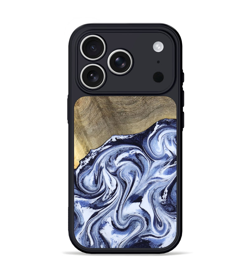 iPhone 17 Pro Wood Phone Case - Nyasia (Blue, 787244)