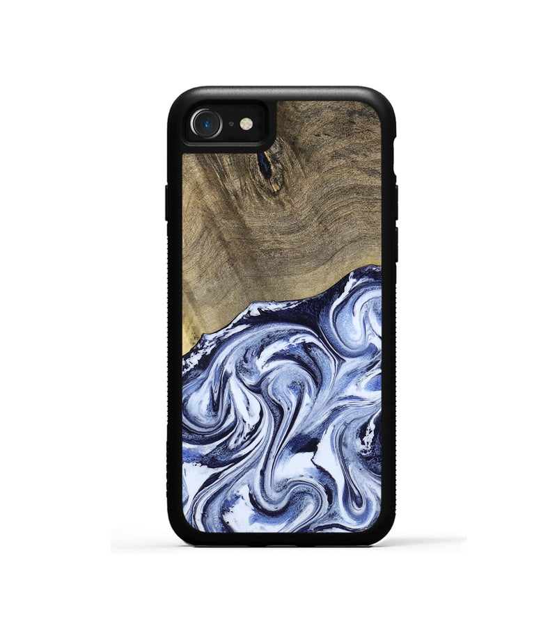iPhone SE Wood Phone Case - Nyasia (Blue, 787244)