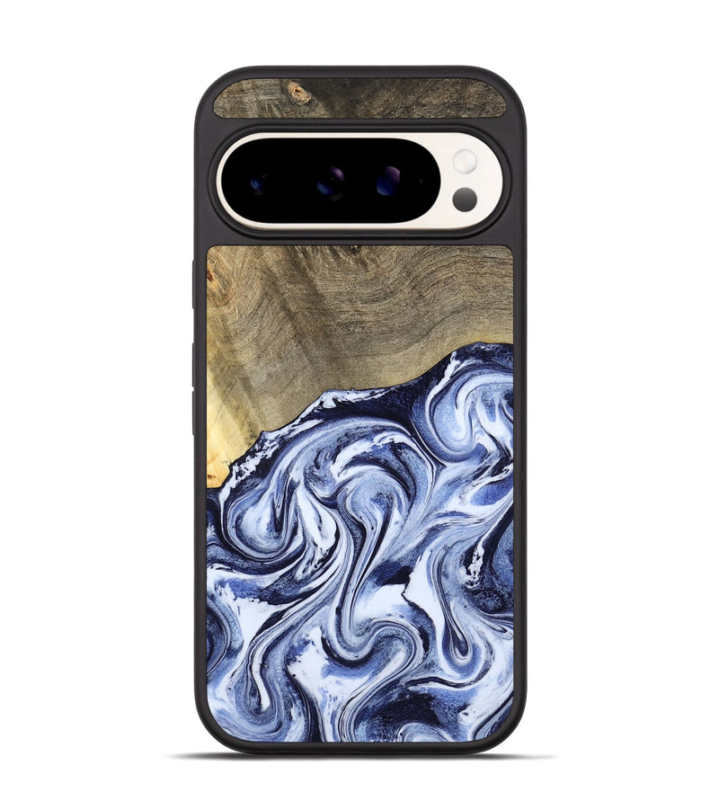Pixel 9 Wood Phone Case - Nyasia (Blue, 787244)
