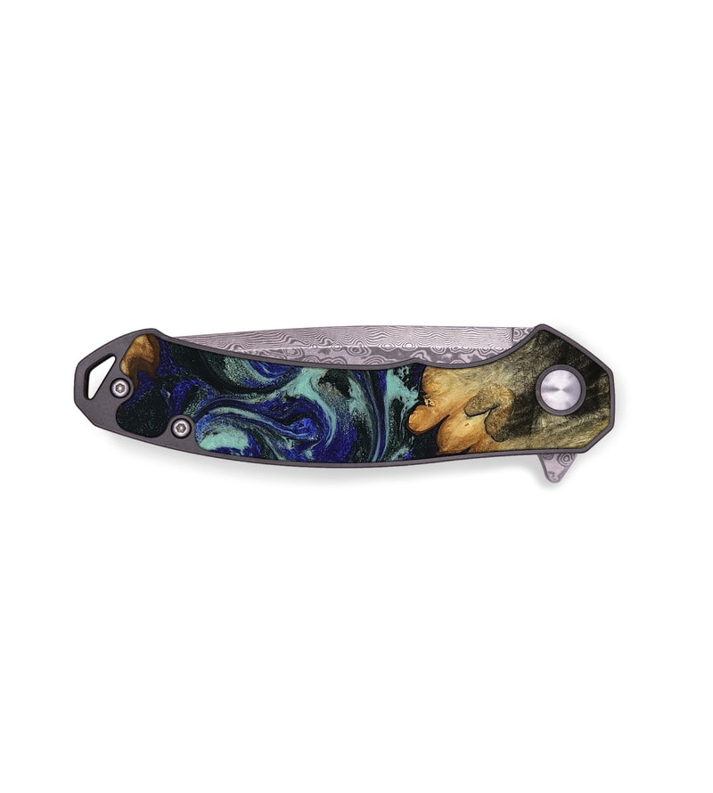 EDC Wood Pocket Knife - Raya (Green, 787256)
