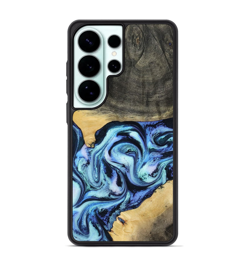 Galaxy S26 Ultra Wood Phone Case - Shonda (Blue, 787270)