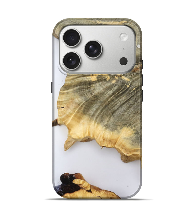 iPhone 17 Pro Wood Live Edge Phone Case - Dino (Clear, 787310)