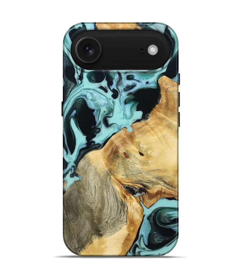 iPhone 17 Air Wood Live Edge Phone Case - Laureen (Green, 787336)