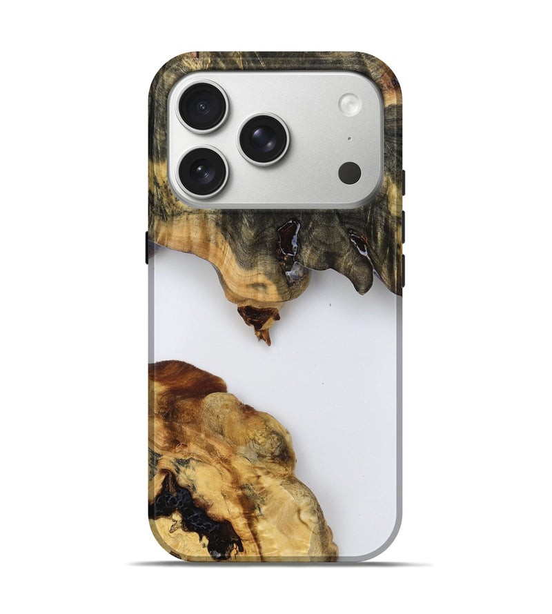 iPhone 17 Pro Wood Live Edge Phone Case - Jeffery (Clear, 787337)