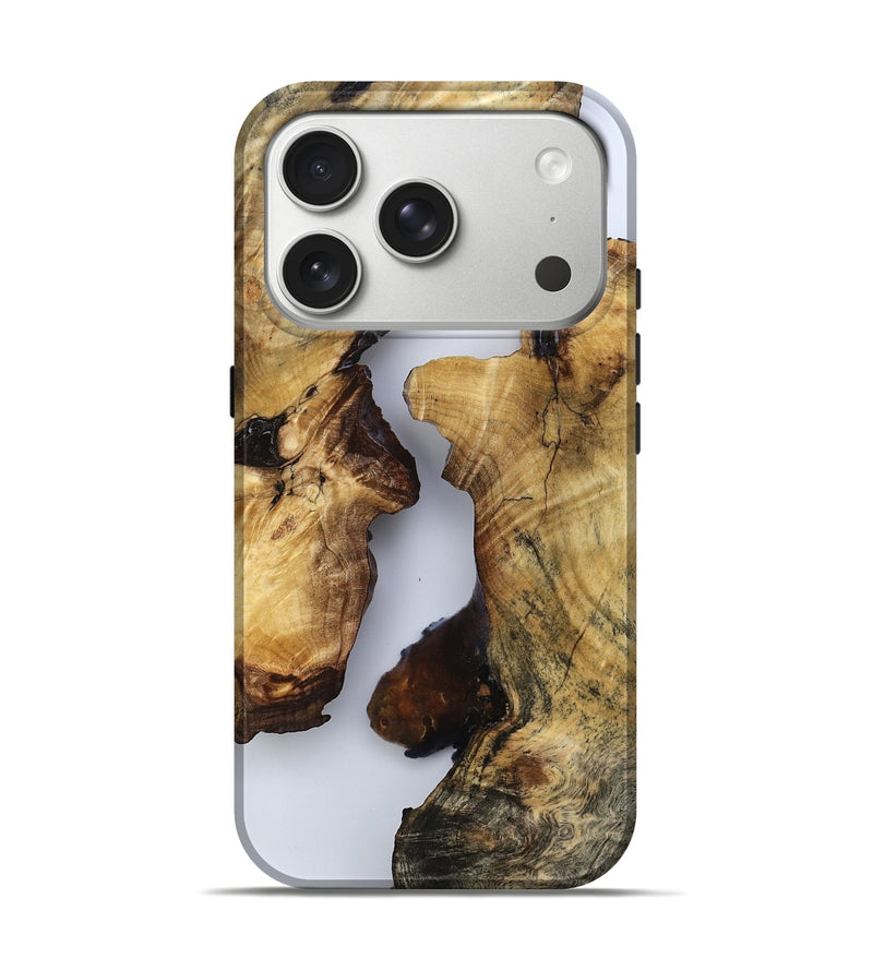 iPhone 17 Pro Wood Live Edge Phone Case - Breana (Clear, 787341)