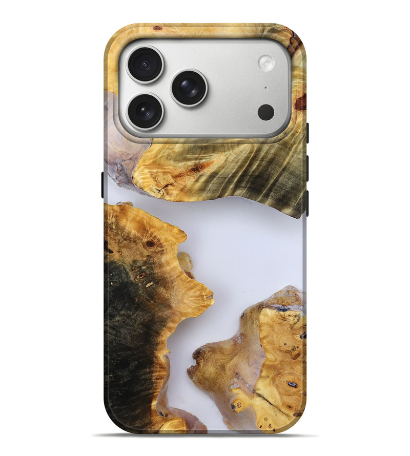 iPhone 17 Pro Max Wood Live Edge Phone Case - Brenda (Clear, 787355)