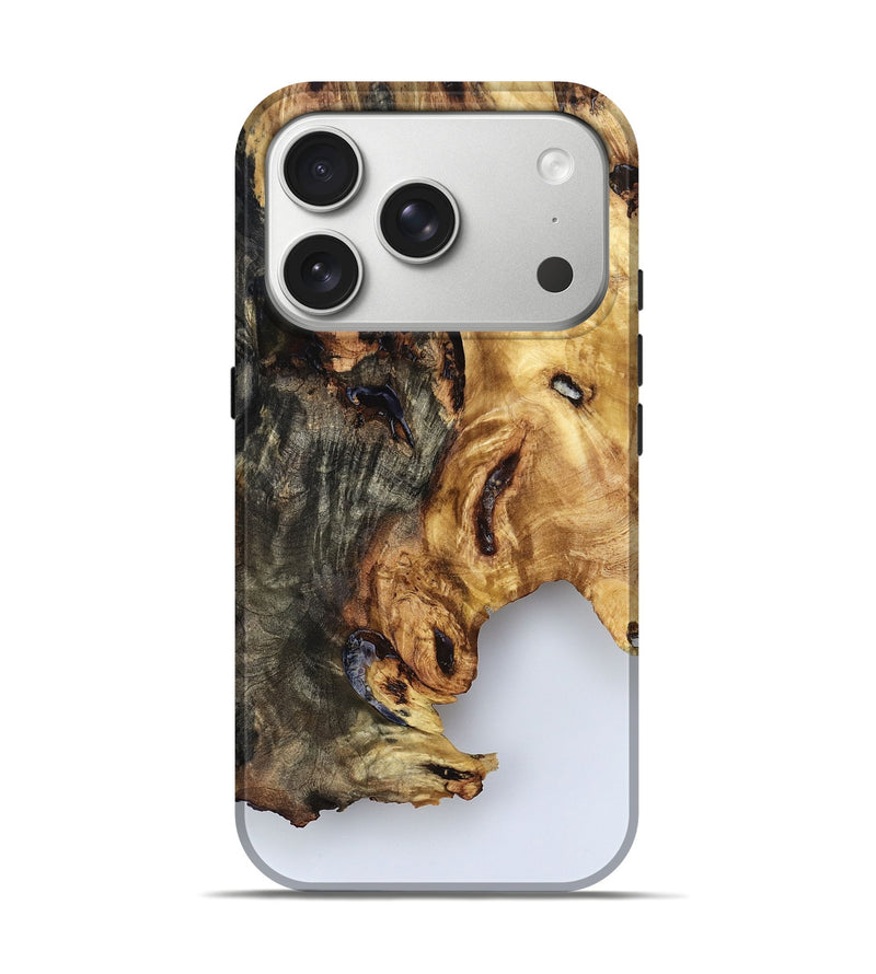 iPhone 17 Pro Wood Live Edge Phone Case - Kale (Clear, 787364)