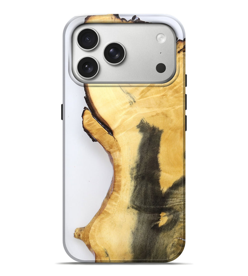 iPhone 17 Pro Max Wood Live Edge Phone Case - Linsey (Clear, 787372)