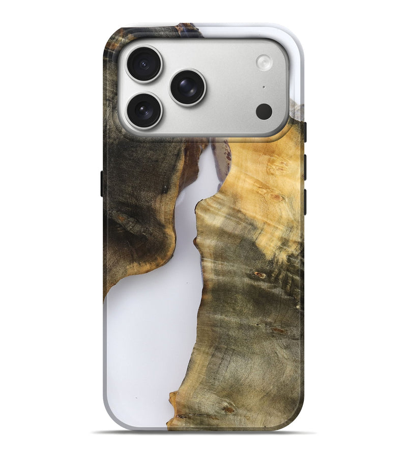 iPhone 17 Pro Max Wood Live Edge Phone Case - Jasmyn (Clear, 787379)
