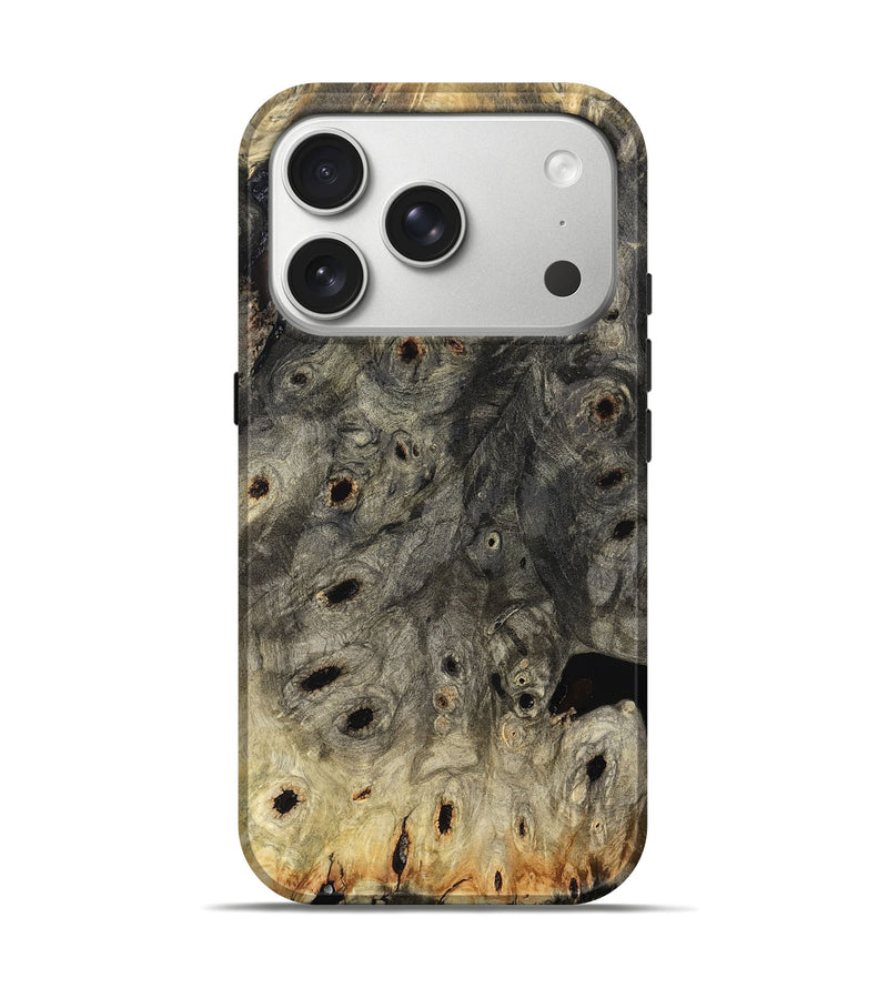 iPhone 17 Pro Wood Live Edge Phone Case - Latonia (Wood Burl, 787389)