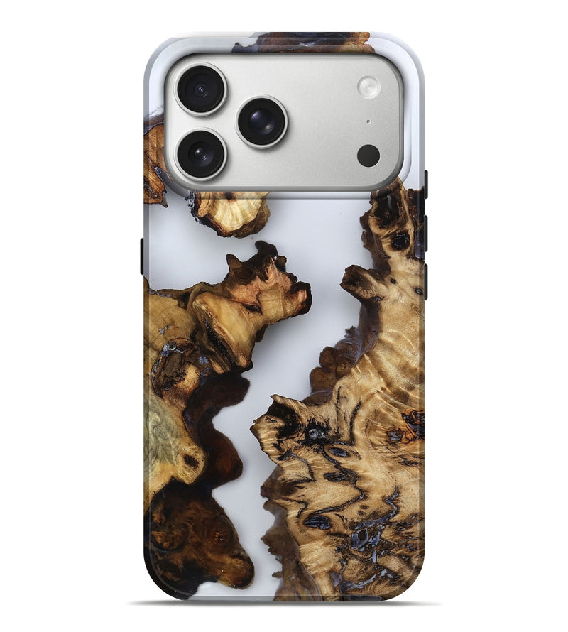 iPhone 17 Pro Max Wood Live Edge Phone Case - Lynda (Clear, 787421)