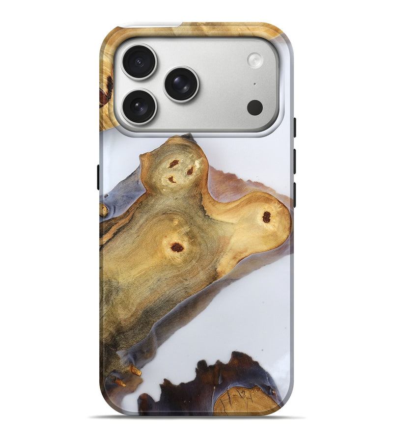 iPhone 17 Pro Max Wood Live Edge Phone Case - Maryam (Clear, 787423)