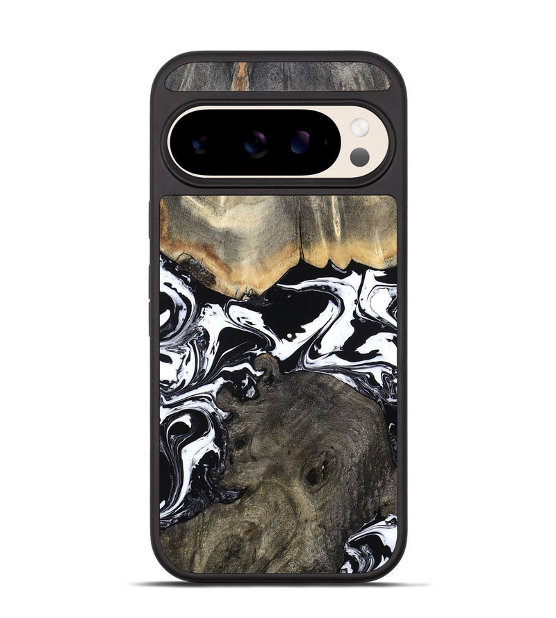 Pixel 10 Pro Wood Phone Case - Ishaan (Black & White, 787446)