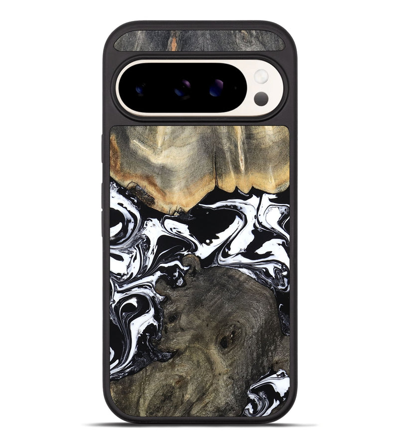 Pixel 10 Pro XL Wood Phone Case - Ishaan (Black & White, 787446)