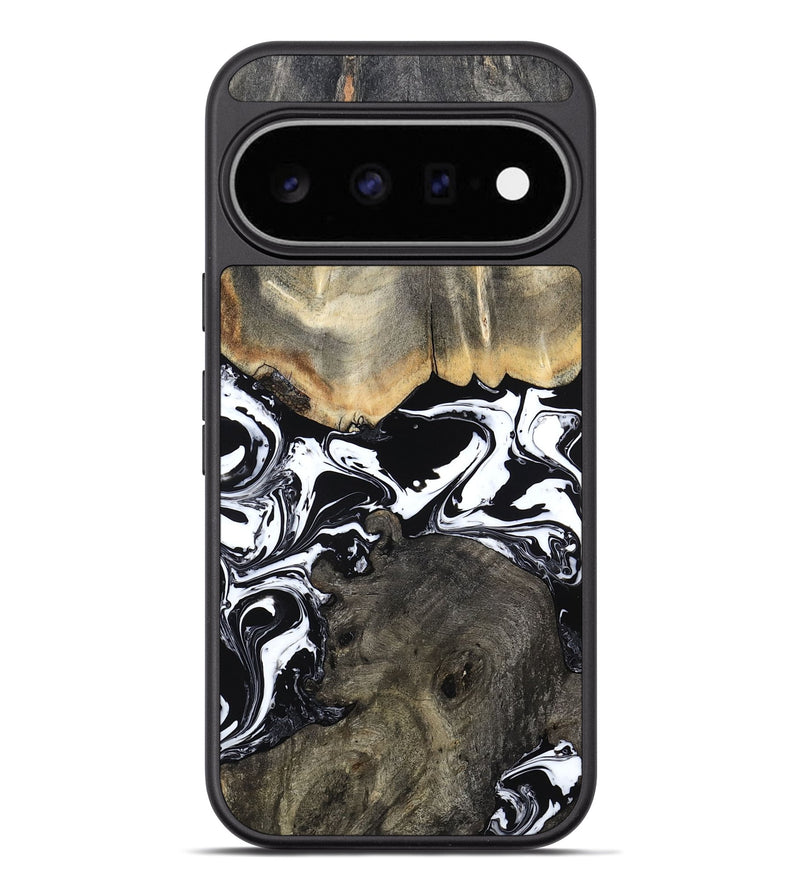 Pixel 11 Pro XL Wood Phone Case - Ishaan (Black & White, 787446)