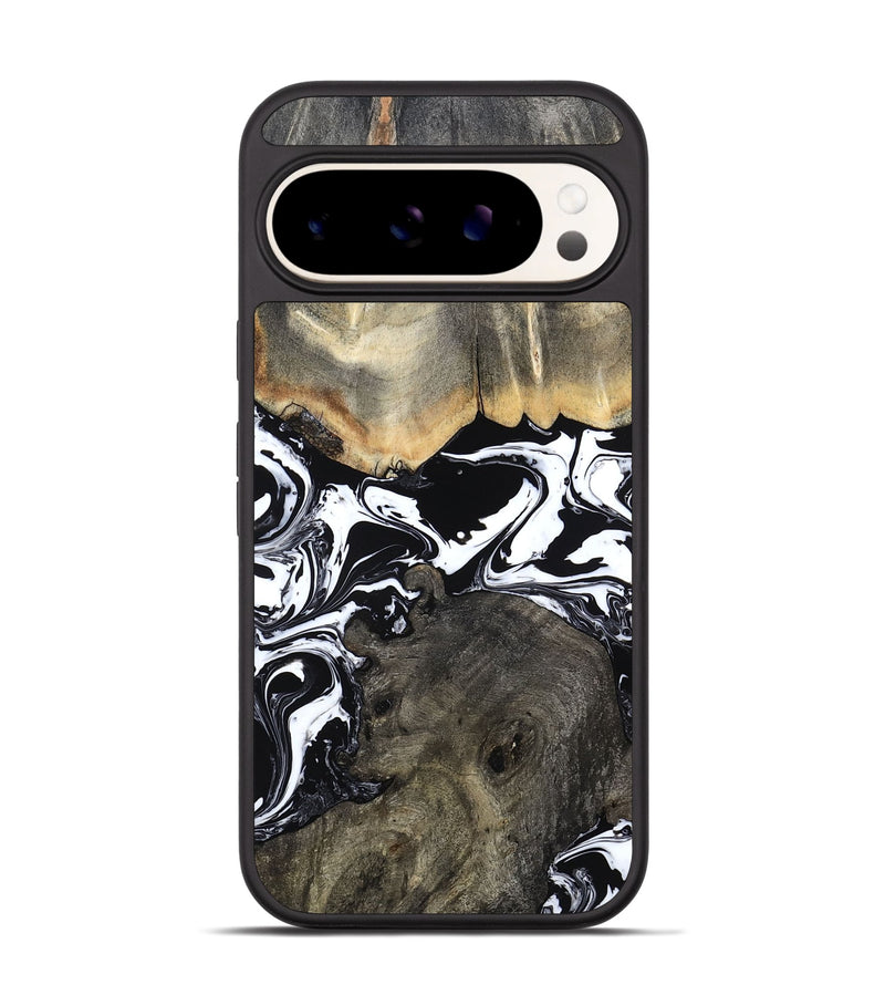 Pixel 9 Wood Phone Case - Ishaan (Black & White, 787446)