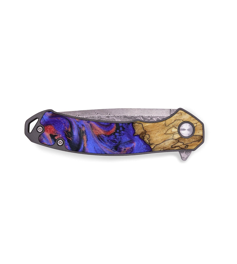 EDC Wood Pocket Knife - Alden (Purple, 787478)