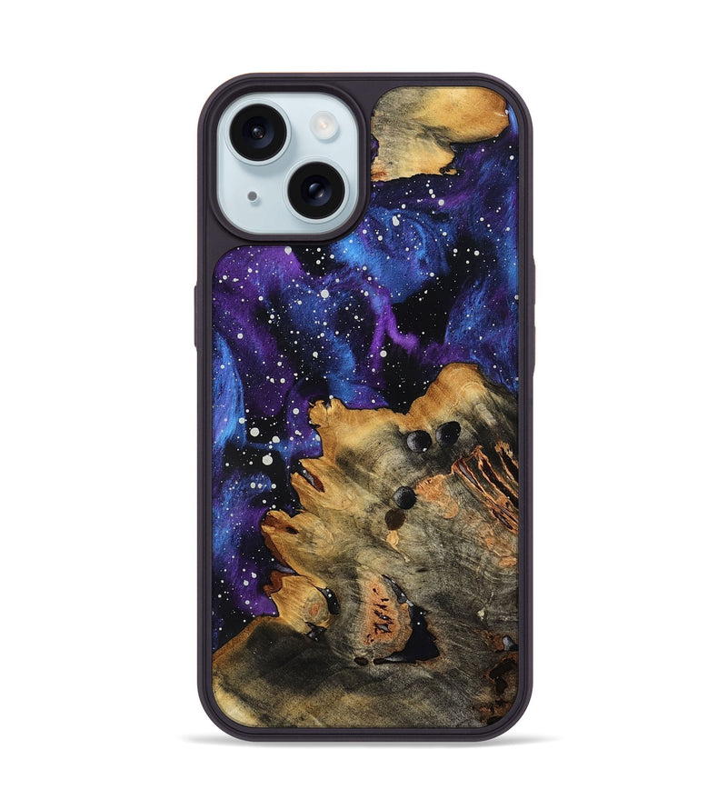iPhone 15 Wood Phone Case - Leona (Cosmos, 787604)