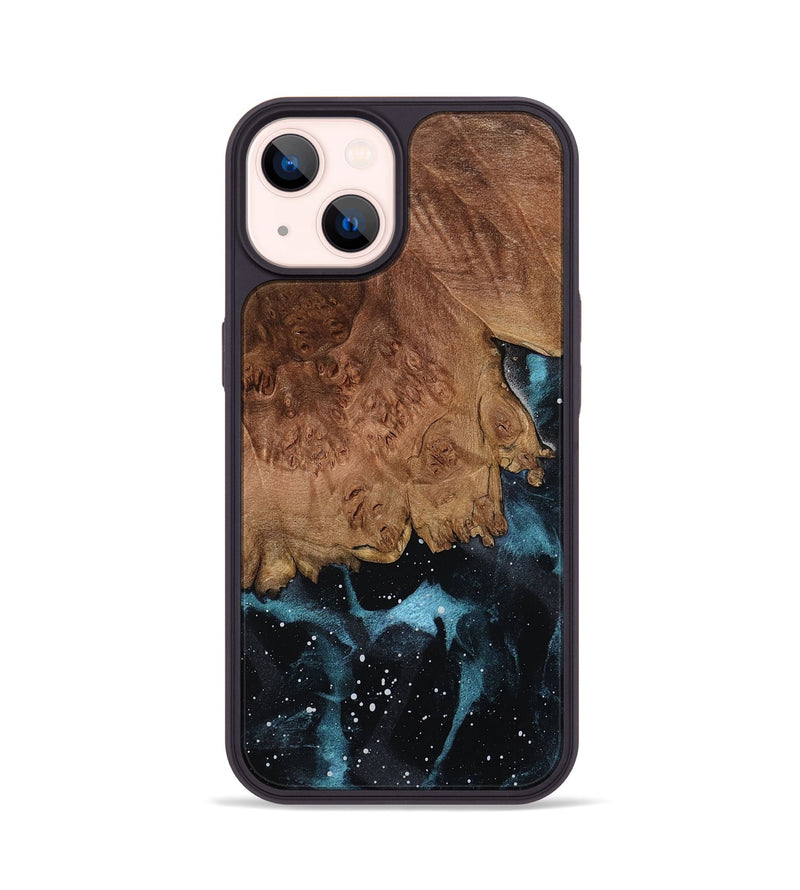 iPhone 14 Wood Phone Case - Navy (Cosmos, 787608)