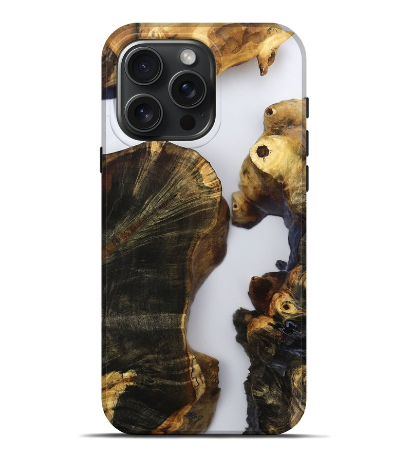 iPhone 16 Pro Max Wood Live Edge Phone Case - Perry (Clear, 787744)