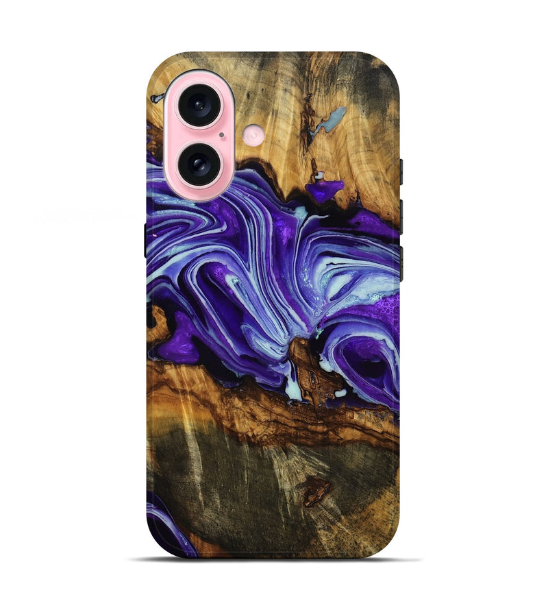iPhone 17 Wood Live Edge Phone Case - Mckenna (Purple, 787748)