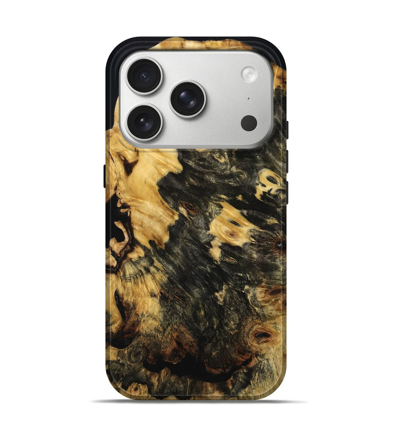 iPhone 17 Pro Wood Live Edge Phone Case - Santana (Wood Burl, 787785)