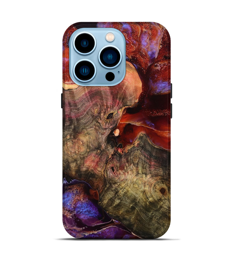 iPhone 14 Pro Wood Live Edge Phone Case - Amir (VIVID, 787790)