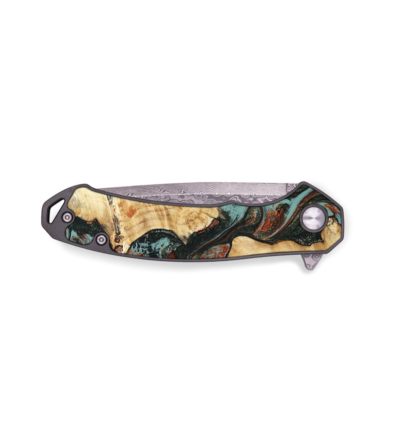 EDC Wood Pocket Knife - Dillan (Green, 787820)