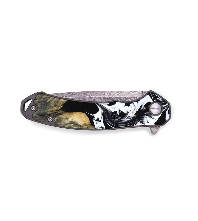 EDC Wood Pocket Knife - Margo (Black & White, 787903)
