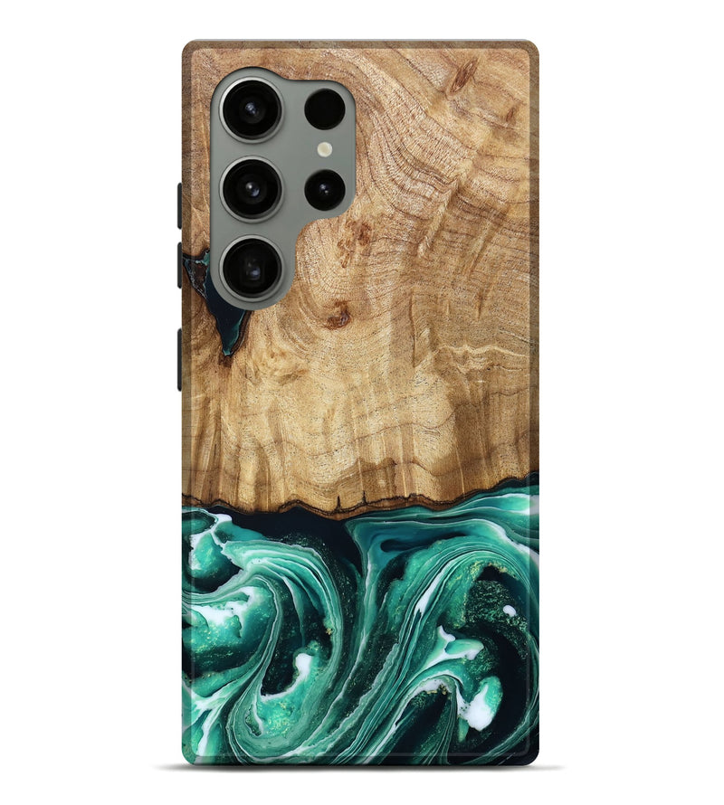 Galaxy S24 Ultra Wood Live Edge Phone Case - Jakai (Green, 787948)