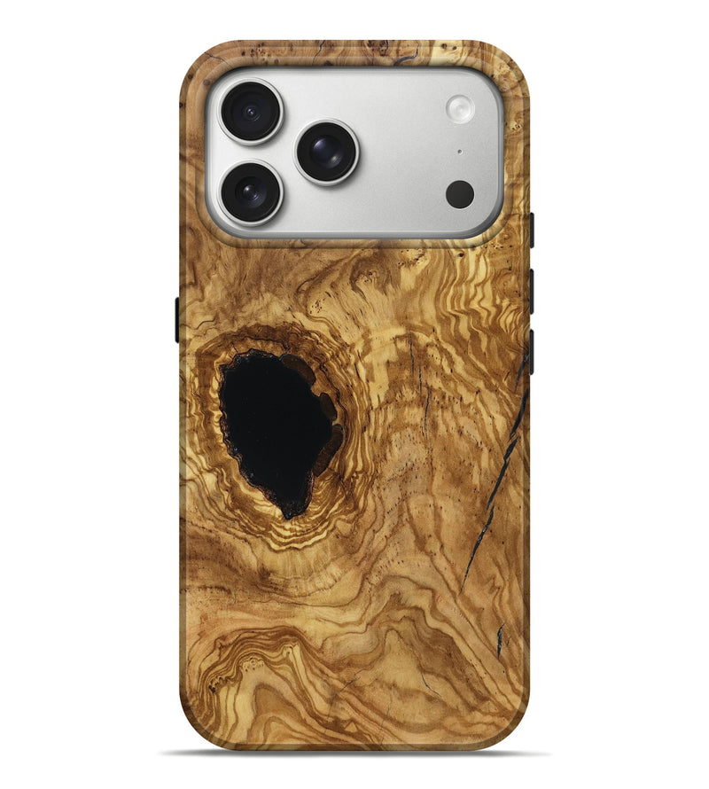 iPhone 17 Pro Max Wood Live Edge Phone Case - Adriana (Ancient Olive, 787956)