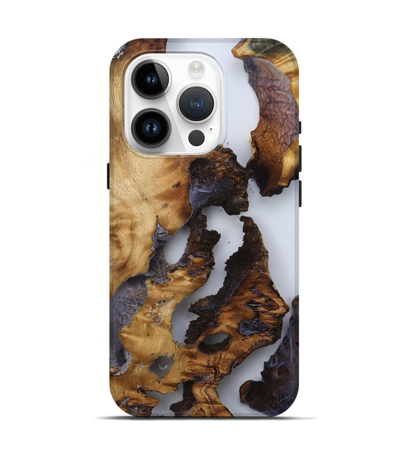 iPhone 15 Pro Wood Live Edge Phone Case - Kayla (Clear, 787969)