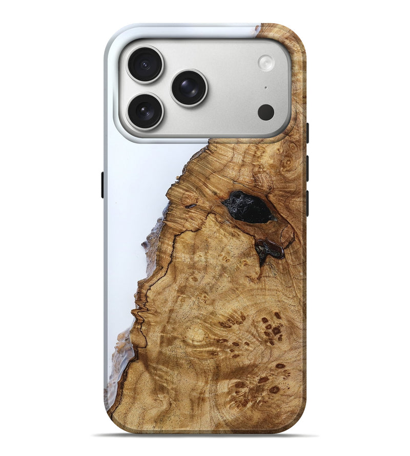 iPhone 17 Pro Max Wood Live Edge Phone Case - Alvin (Clear, 788124)