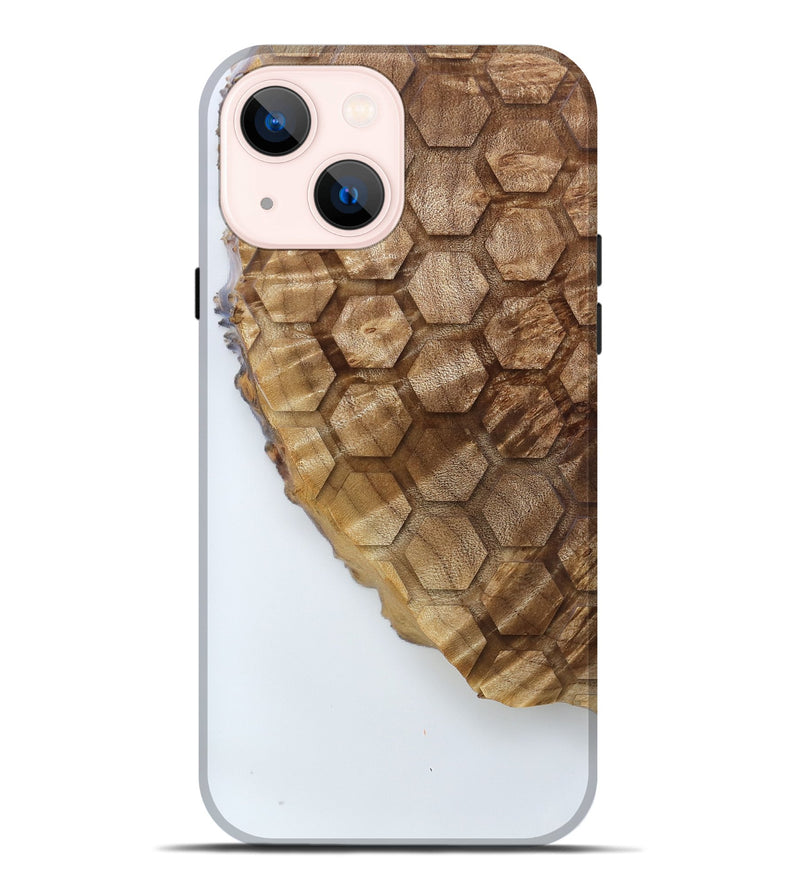 iPhone 14 Plus Wood Live Edge Phone Case - Melvina (Clear, 788261)