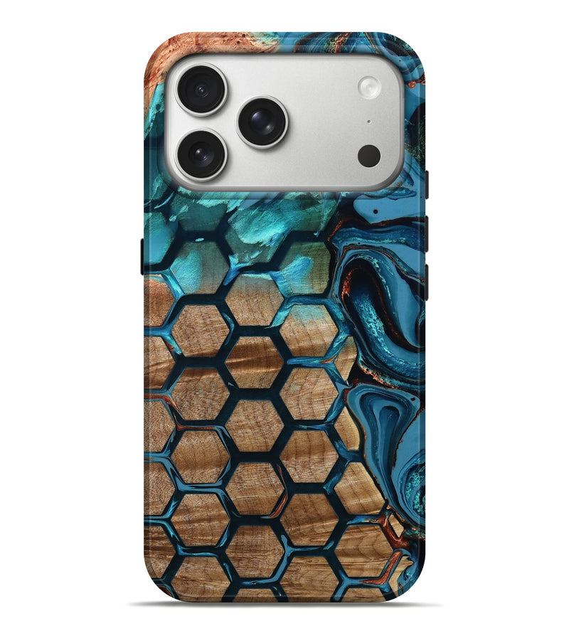 iPhone 17 Pro Max Wood Live Edge Phone Case - Violet (Pattern, 788269)