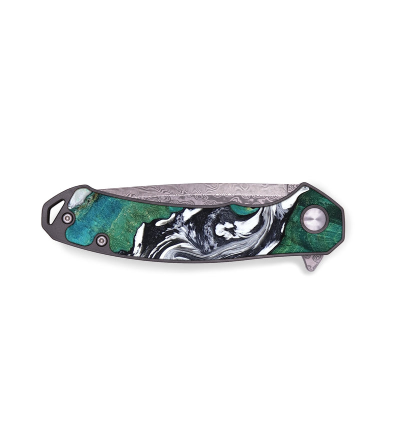 EDC Wood Pocket Knife - Lindsey (Black & White, 788340)