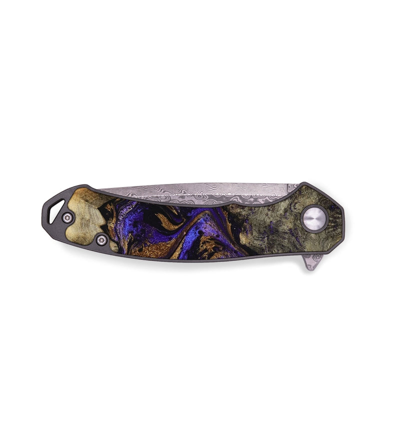 EDC Wood Pocket Knife - Brayan (Purple, 788357)