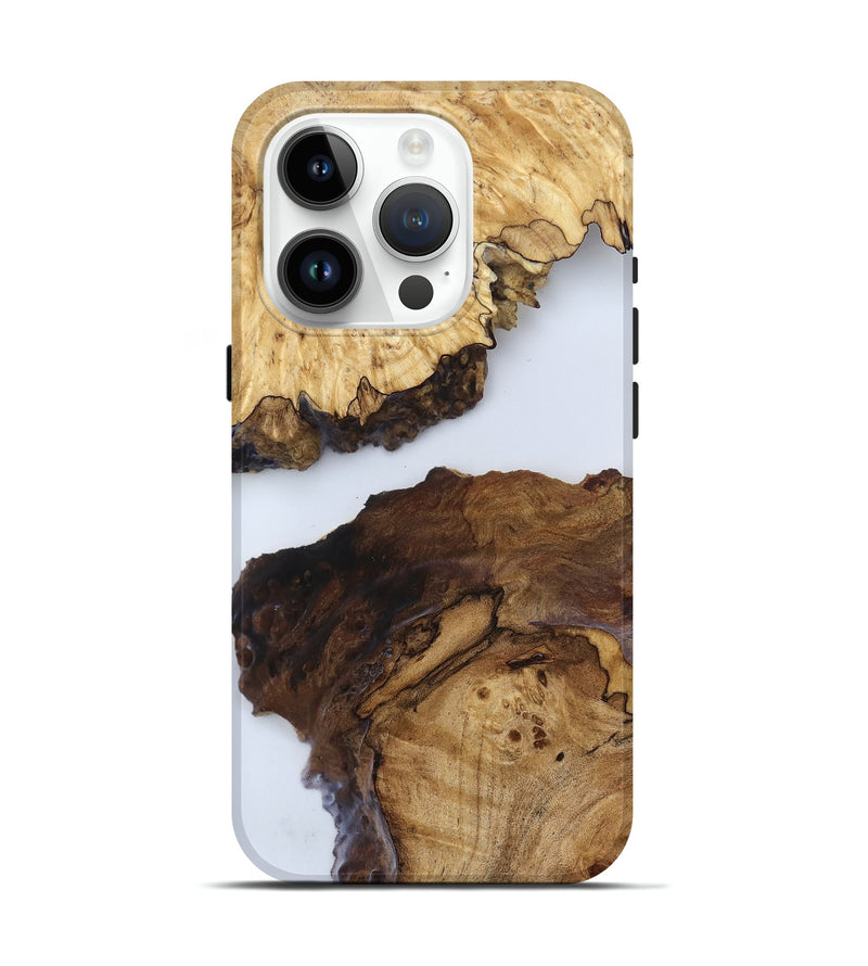 iPhone 15 Pro Wood Live Edge Phone Case - Johnnie (Clear, 788641)