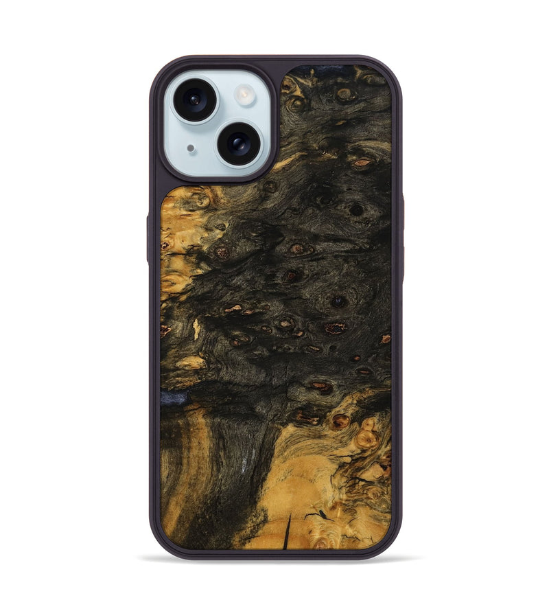 iPhone 15 Wood Phone Case - Shameka (Wood Burl, 788696)