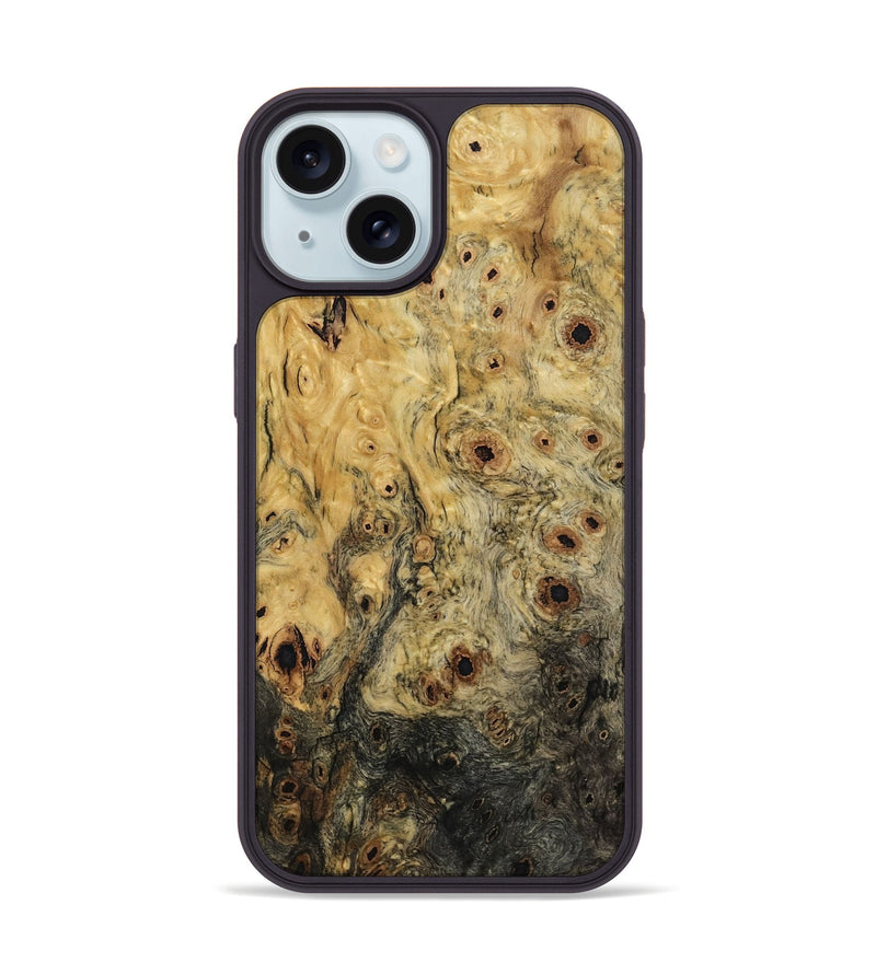 iPhone 15 Wood Phone Case - Cathryn (Wood Burl, 788724)