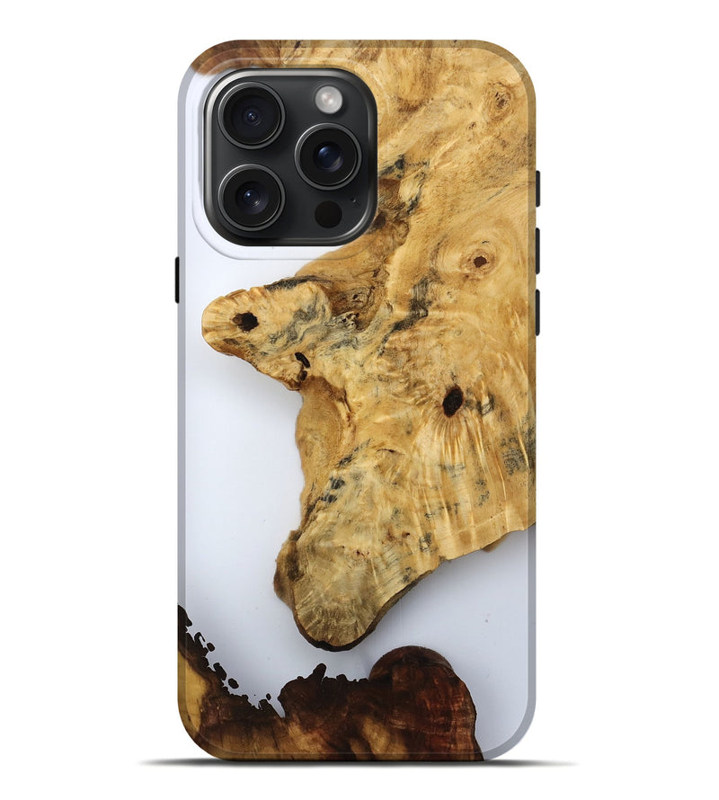 iPhone 16 Pro Max Wood Live Edge Phone Case - Dian (Clear, 788840)