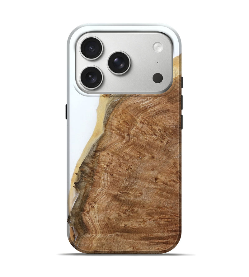 iPhone 17 Pro Wood Live Edge Phone Case - Tressa (Clear, 788842)