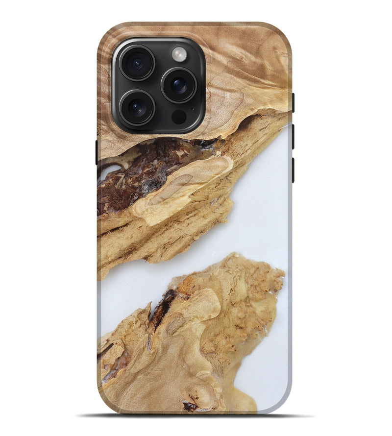 iPhone 16 Pro Max Wood Live Edge Phone Case - Gregg (Clear, 788849)