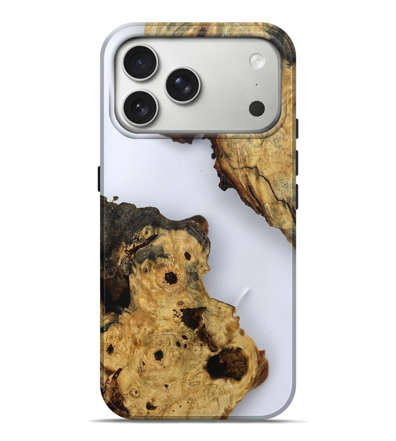 iPhone 17 Pro Max Wood Live Edge Phone Case - Bud (Clear, 788859)