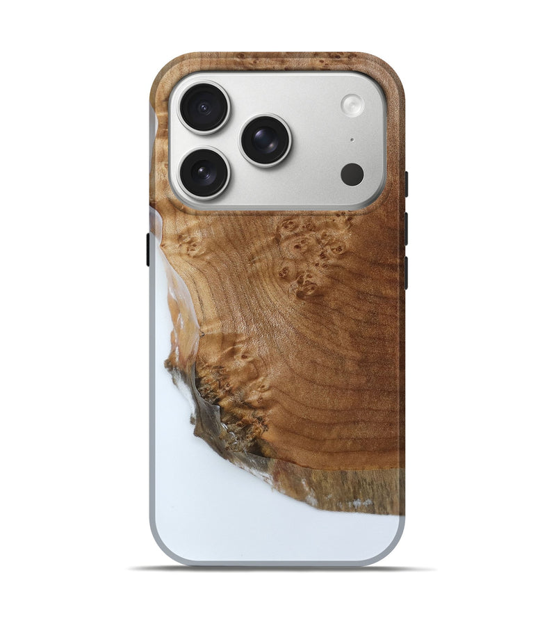 iPhone 17 Pro Wood Live Edge Phone Case - Loyal (Clear, 788889)